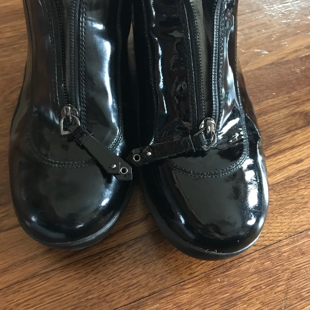 SOLD Cole Haan Nike Air Patent Leather Front Zip Shoes - Picture 8 of 9